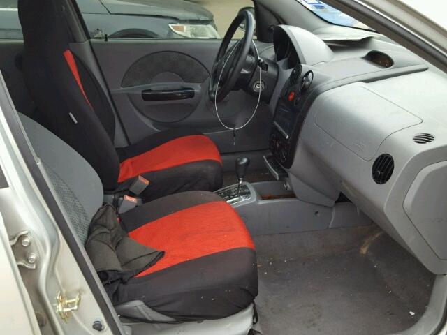 KL1TD62605B449249 - 2005 CHEVROLET AVEO BASE 灰色 照片 5