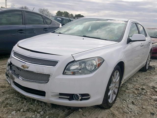 1G1ZK57BX9F185182 - 2009 CHEVROLET MALIBU LTZ WHITE photo 2