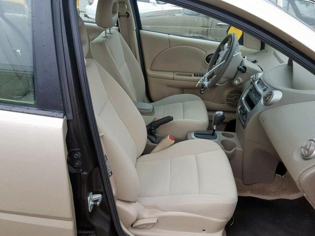 1G8AJ52F35Z143358 - 2005 SATURN ION LEVEL GOLD photo 5