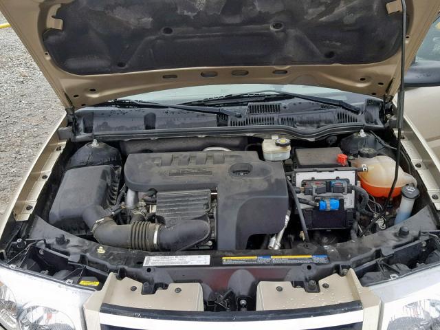 1G8AJ52F35Z143358 - 2005 SATURN ION LEVEL GOLD photo 7