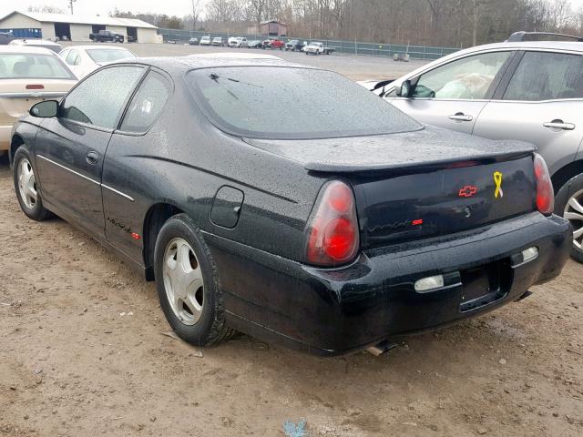 2G1WX15K619366938 - 2001 CHEVROLET MONTE CARL BLACK photo 3