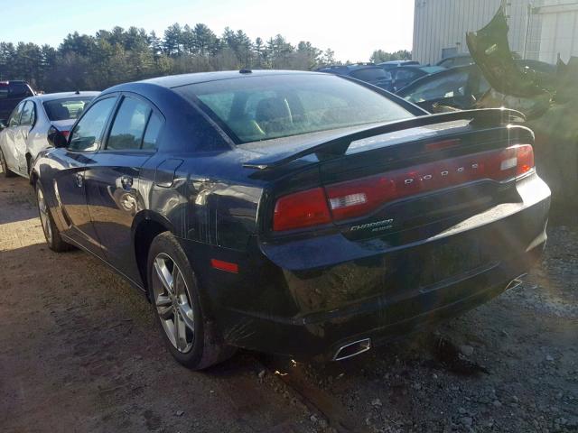 2C3CDXJG2CH183878 - 2012 DODGE CHARGER SX BLACK photo 3