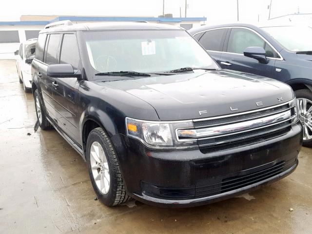 2FMGK5B89EBD16698 - 2014 FORD FLEX SE BLACK photo 1