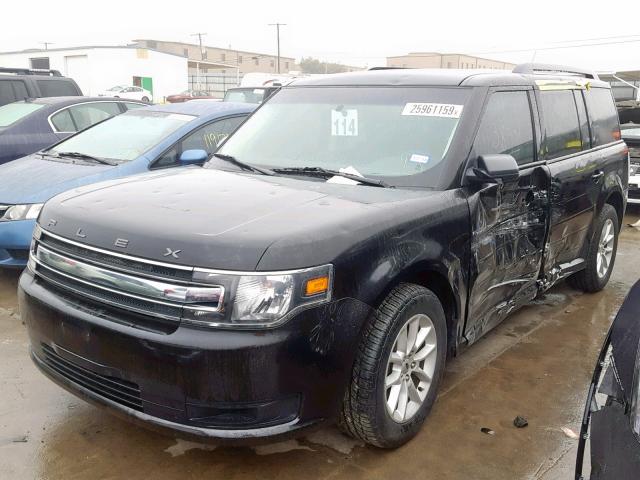 2FMGK5B89EBD16698 - 2014 FORD FLEX SE BLACK photo 2