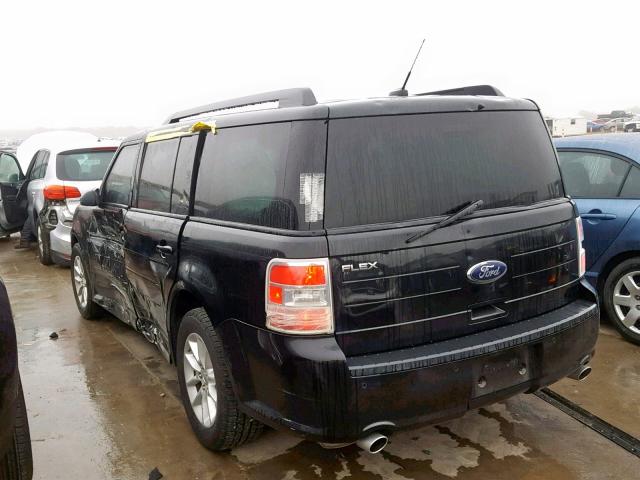 2FMGK5B89EBD16698 - 2014 FORD FLEX SE BLACK photo 3