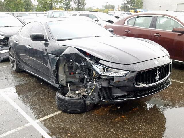 ZAM57XSA0G1173792 - 2016 MASERATI GHIBLI BLACK photo 1