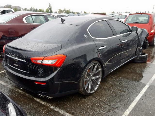 ZAM57XSA0G1173792 - 2016 MASERATI GHIBLI BLACK photo 4