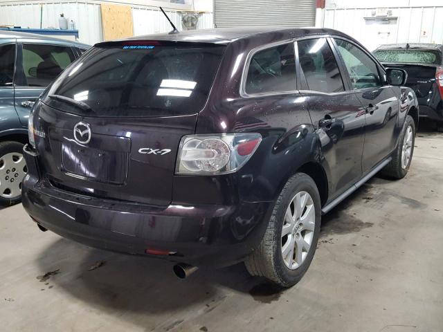 JM3ER293590236491 - 2009 MAZDA CX-7 PURPLE photo 4