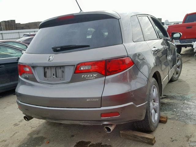 5J8TB18268A012678 - 2008 ACURA RDX CHARCOAL photo 4