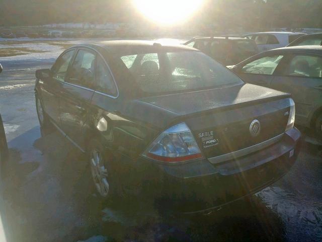 1MEHM43W79G614495 - 2009 MERCURY SABLE PREM BLACK photo 3