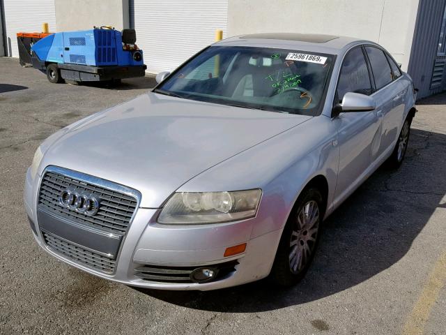 WAUDH74F26N174923 - 2006 AUDI A6 3.2 QUA SILVER photo 2