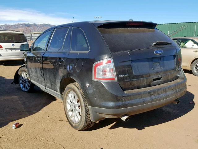 2FMDK3JC4ABA26795 - 2010 FORD EDGE SEL BLACK photo 3