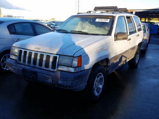 1J4GZ58S1TC162188 - 1996 JEEP GRAND CHER WHITE photo 2