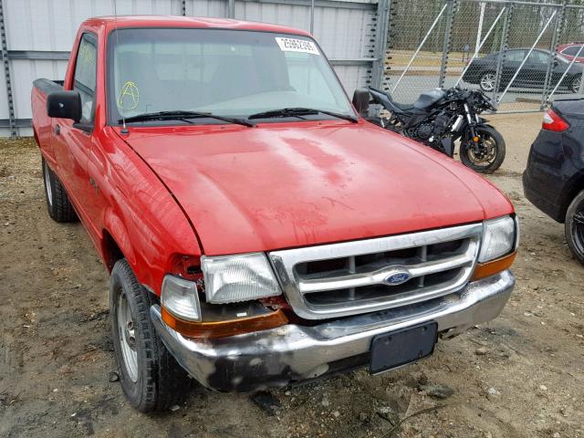 1FTYR10C3XTA02973 - 1999 FORD RANGER RED photo 1