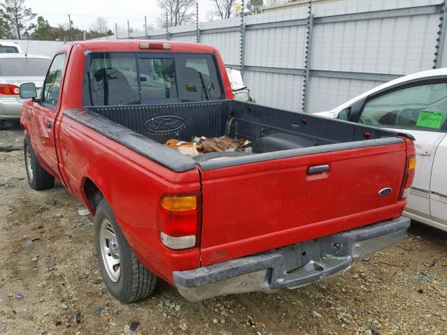 1FTYR10C3XTA02973 - 1999 FORD RANGER RED photo 3