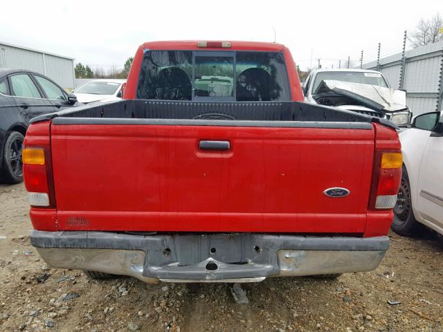 1FTYR10C3XTA02973 - 1999 FORD RANGER RED photo 6