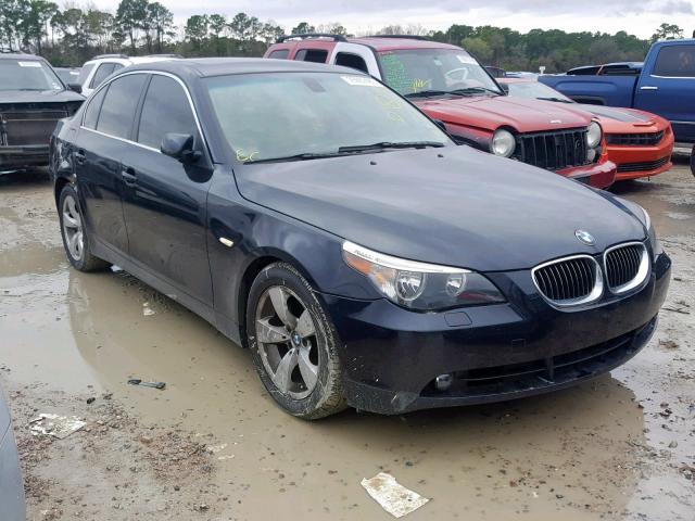 WBANE53587CW60997 - 2007 BMW 525 I BLUE photo 1