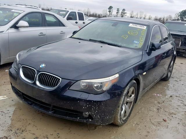 WBANE53587CW60997 - 2007 BMW 525 I BLUE photo 2