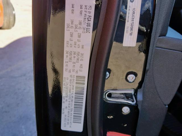 1C4NJCBB7GD590798 - 2016 JEEP COMPASS SP შავი ფოტო 10