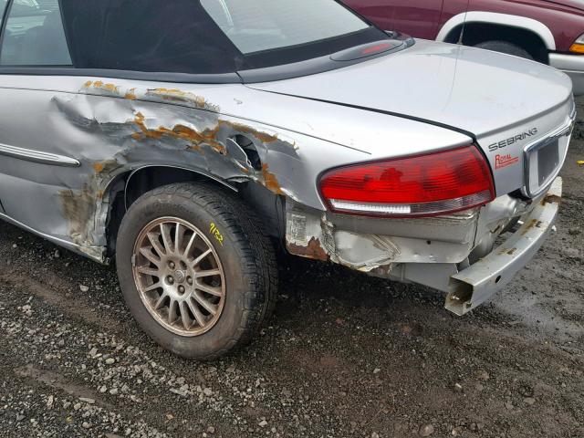 1C3EL55R06N222233 - 2006 CHRYSLER SEBRING TO SILVER photo 9