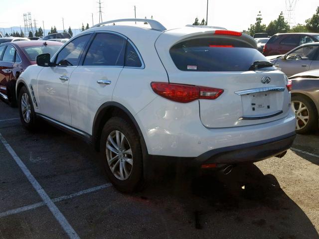 JN8AS1MU7CM121630 - 2012 INFINITI FX35 WHITE photo 3