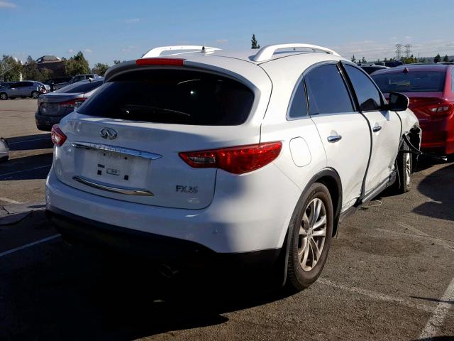 JN8AS1MU7CM121630 - 2012 INFINITI FX35 WHITE photo 4