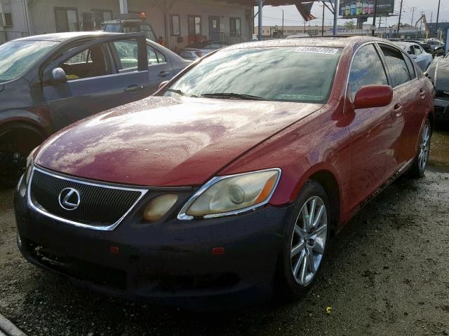 JTHBH96SX65008521 - 2006 LEXUS GS GENERAT RED photo 2