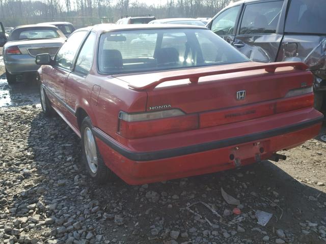 JHMBA4145LC014377 - 1990 HONDA PRELUDE SI RED photo 3