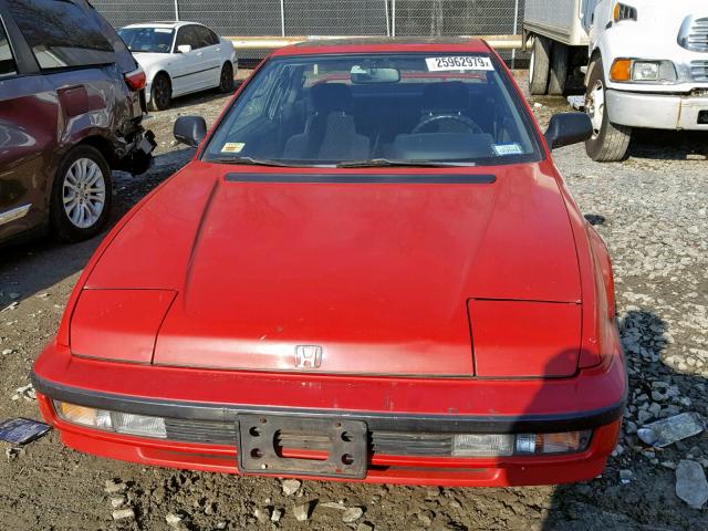 JHMBA4145LC014377 - 1990 HONDA PRELUDE SI RED photo 9