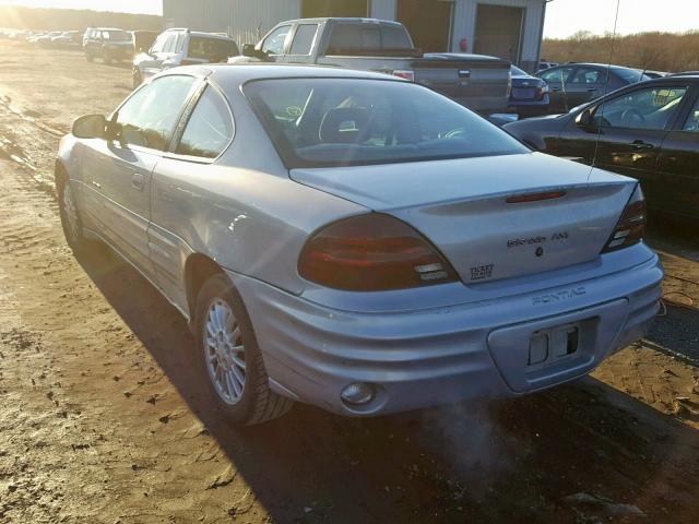 1G2NE12E8XM830660 - 1999 PONTIAC GRAND AM S SILVER photo 3