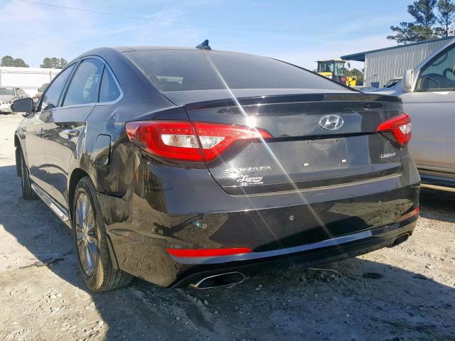 5NPE34AF0FH197481 - 2015 HYUNDAI SONATA SPO BLACK photo 3