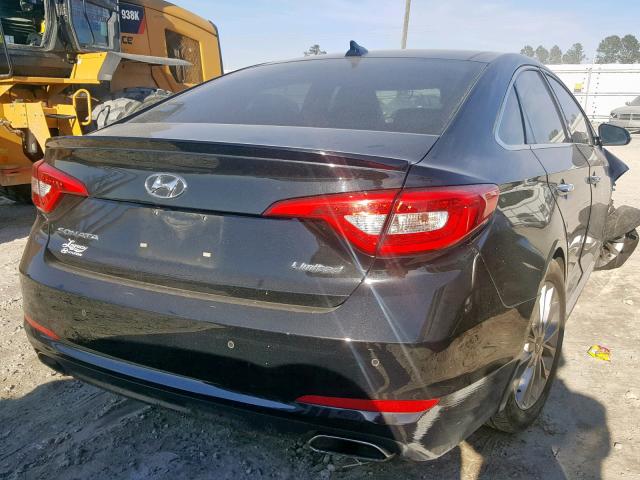 5NPE34AF0FH197481 - 2015 HYUNDAI SONATA SPO BLACK photo 4