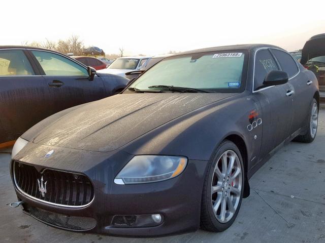 ZAM39JKAXB0059733 - 2011 MASERATI QUATTROPOR BLACK photo 2