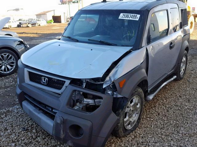 5J6YH28554L017348 - 2004 HONDA ELEMENT EX SILVER photo 2