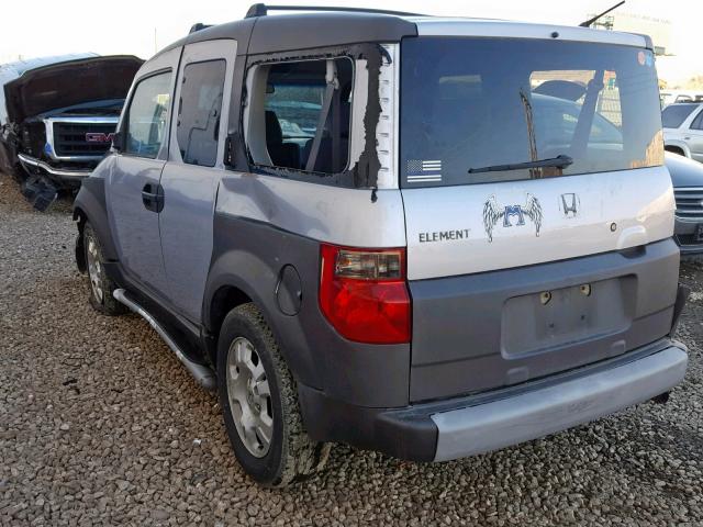 5J6YH28554L017348 - 2004 HONDA ELEMENT EX SILVER photo 3