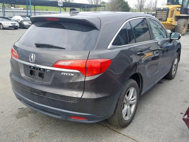 5J8TB3H39FL017895 - 2015 ACURA RDX GRAY photo 4