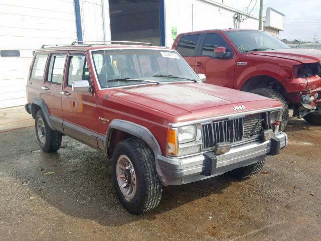 1J4FJ58L1KL606762 - 1989 JEEP CHEROKEE L RED photo 1