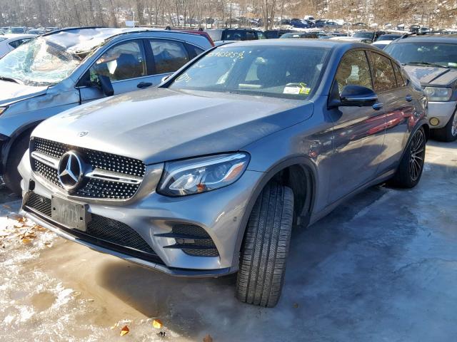 WDC0J6EB5JF448026 - 2018 MERCEDES-BENZ GLC COUPE GRAY photo 2