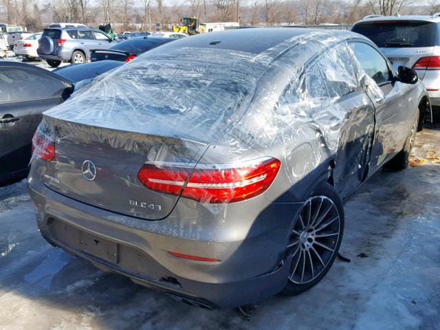 WDC0J6EB5JF448026 - 2018 MERCEDES-BENZ GLC COUPE GRAY photo 4