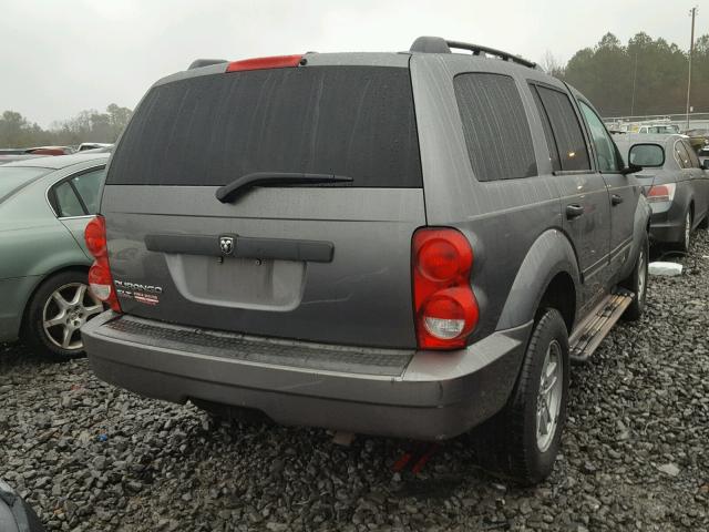 1D8HD48K47F543963 - 2007 DODGE DURANGO SL GRAY photo 4