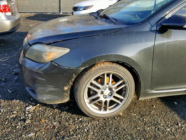 JTKDE177150020043 - 2005 TOYOTA SCION TC გრაფიტი ფოტო 9