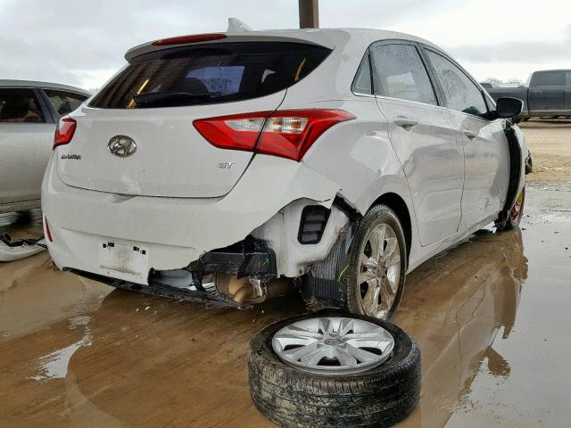 KMHD35LEXDU156702 - 2013 HYUNDAI ELANTRA GT WHITE photo 4