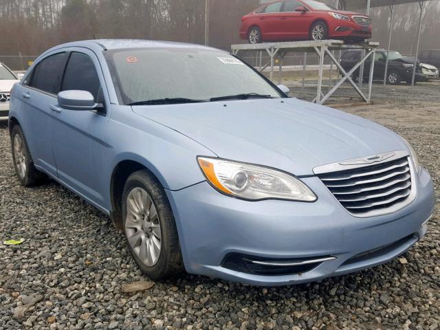 1C3CCBAB1CN204320 - 2012 CHRYSLER 200 LX BLUE photo 1