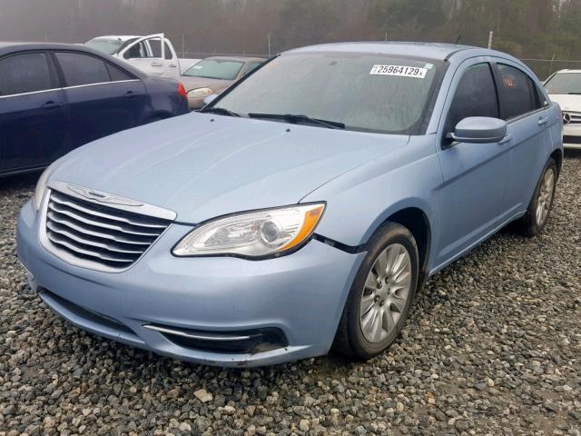 1C3CCBAB1CN204320 - 2012 CHRYSLER 200 LX BLUE photo 2