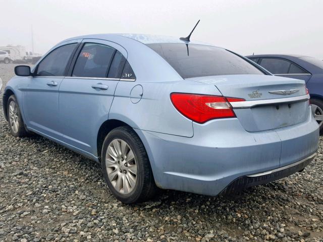 1C3CCBAB1CN204320 - 2012 CHRYSLER 200 LX BLUE photo 3