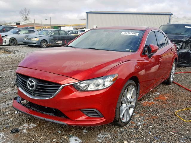 JM1GJ1V66E1139162 - 2014 MAZDA 6 TOURING RED photo 2