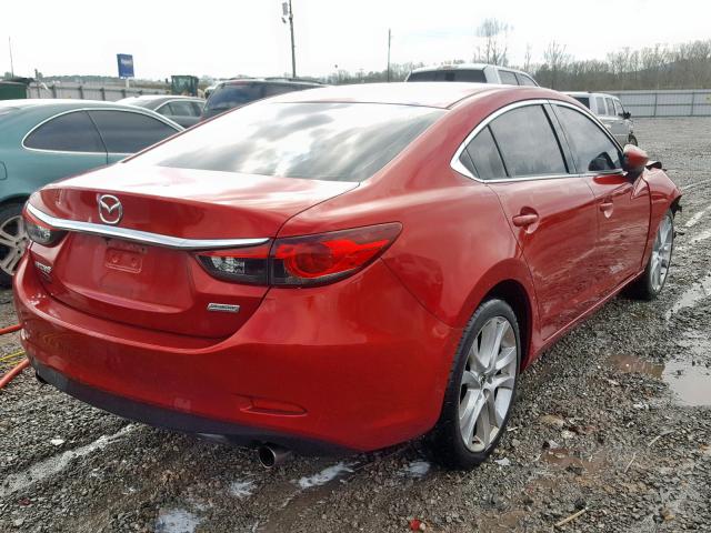 JM1GJ1V66E1139162 - 2014 MAZDA 6 TOURING RED photo 4