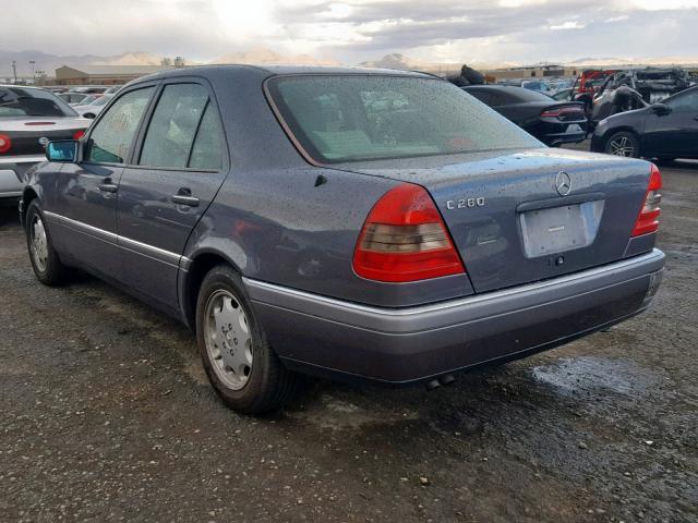 WDBHA28E7VA508252 - 1997 MERCEDES-BENZ C 280 GRAY photo 3