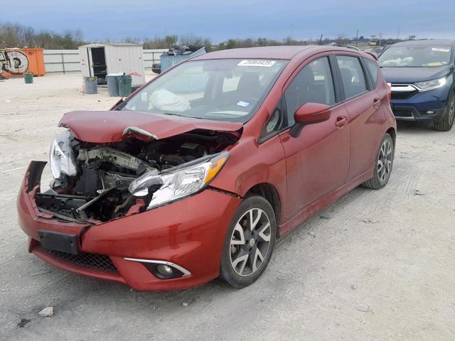 3N1CE2CP5GL365177 - 2016 NISSAN VERSA NOTE MAROON photo 2