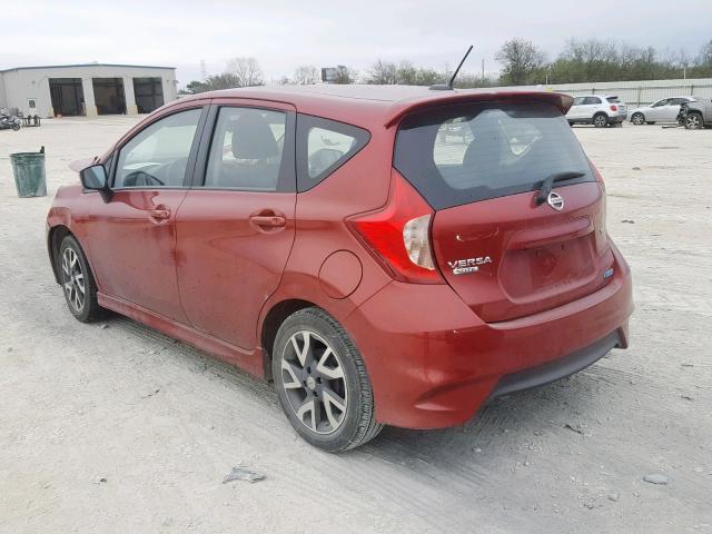 3N1CE2CP5GL365177 - 2016 NISSAN VERSA NOTE MAROON photo 3